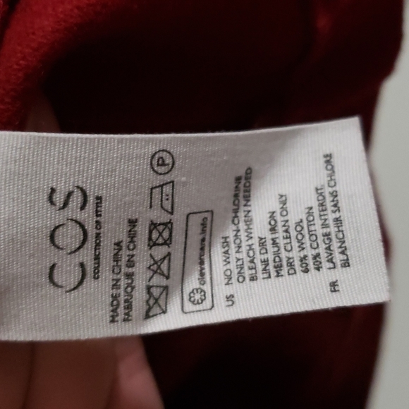 💗Hostpick💗COS Jersey Wool Top with Cocoon Sleeves - Picture 4 of 6